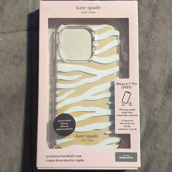Kate Spade protective Hardshell Case iPhone 14 pro - Picture 1 of 4